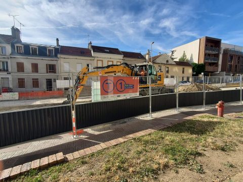 Travaux RATP des multitubulaires, rue Anatole France à Noisy-le-Sec