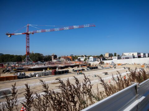 Les travaux de construction du SMR à Montreuil