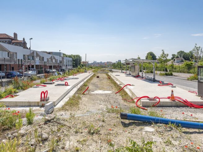 Création de la station Libre Pensée à Romainville