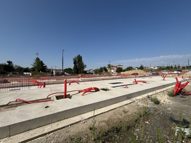 Travaux d’insertion urbaine sur l’avenue paysagère à Romainville