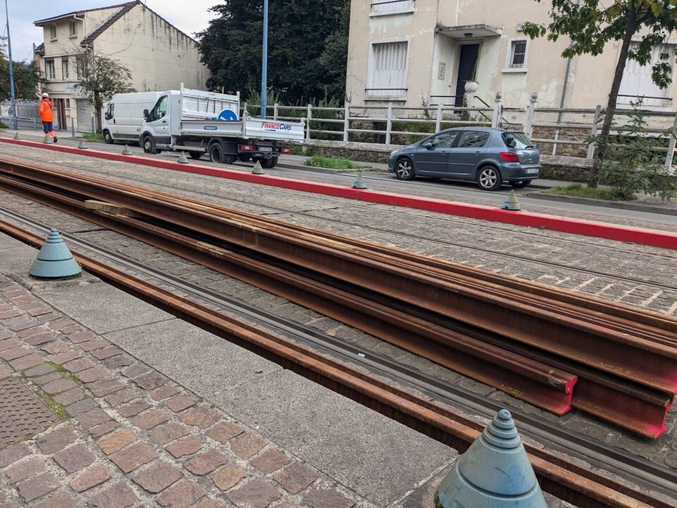 Modernisation du T1 - Démarrage des travaux de remplacement des rails @credit photo : RATP